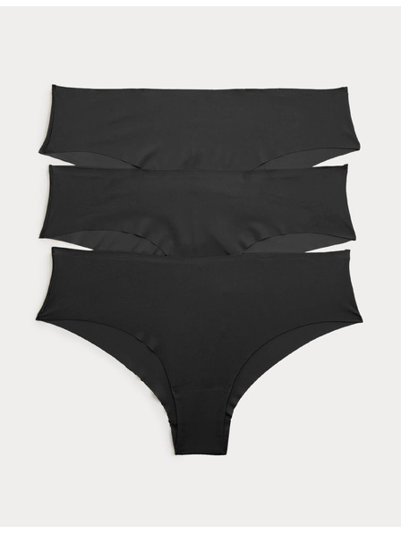 Marks & Spencer Sada 3 ks nohavičiek s nízkym pásom Body Invisibles™ bez VPL Marks & Spencer čierna