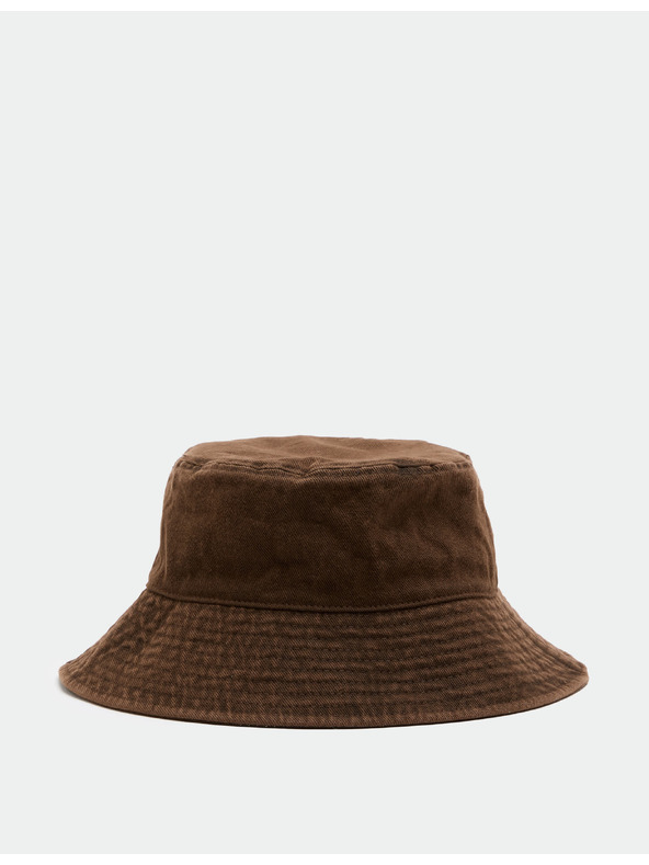 Marks & Spencer Klobúk typu bucket z čistej bavlny Marks & Spencer hnedá
