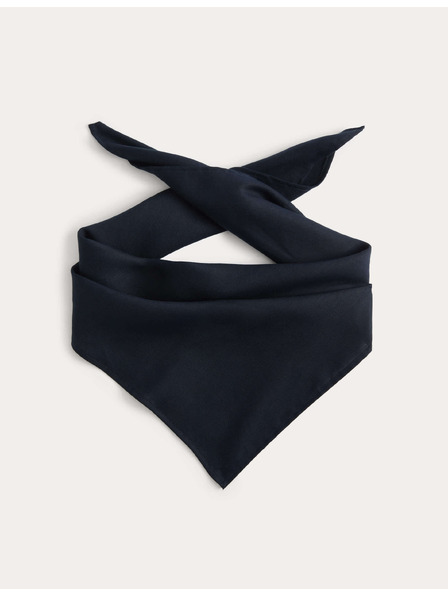 Marks & Spencer Šál bandana s motívom rybej kosti zo zmesi ľanu Marks & Spencer námornícka modrá