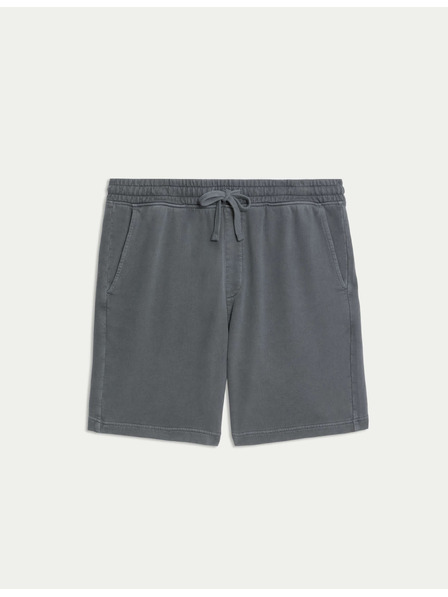 Marks & Spencer Šortky z čistej bavlny s elastickým pásom Marks & Spencer sivá