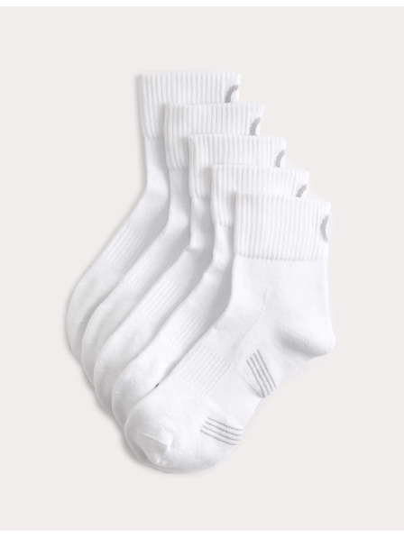 Marks & Spencer 5 párov športových odpružených ponožiek s vysokým podielom bavlny, technológiou Freshfeet a zesíleným chodidlom Marks & Spencer biela