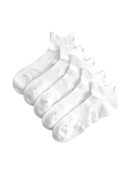 Marks & Spencer Odpružené krátke ponožky Trainer Liners™ s technológiou Cool & Fresh™, 5 párov v balení Marks & Spencer biela
