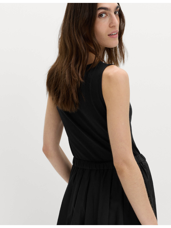 Marks & Spencer Plisovaná maxi sukňa z čistej bavlny Marks & Spencer čierna