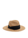 Marks & Spencer Papierový slamenný fedora Marks & Spencer béžová