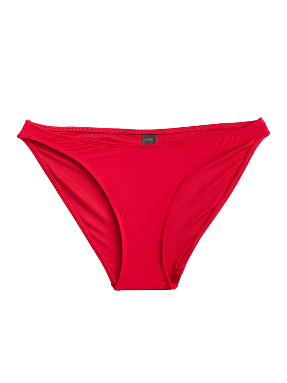 Marks & Spencer Spodný diel bikín, vysoko strihnutý Marks & Spencer červená