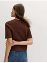 Marks & Spencer Rozpínací kardigan úzkeho strihu s výstrihom do V Marks & Spencer hnedá