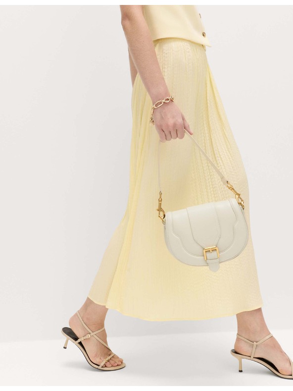 Marks & Spencer Plisovaná midaxi sukňa s textúrou Marks & Spencer žltá