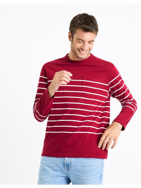 Celio Pruhované tričko Veboxmlr