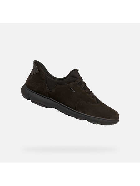 Geox Tmavohnedé pánske tenisky Geox Nebula 2.0 Plus Fast in
