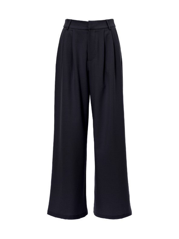 Orsay Čierne dámske široké nohavice ORSAY