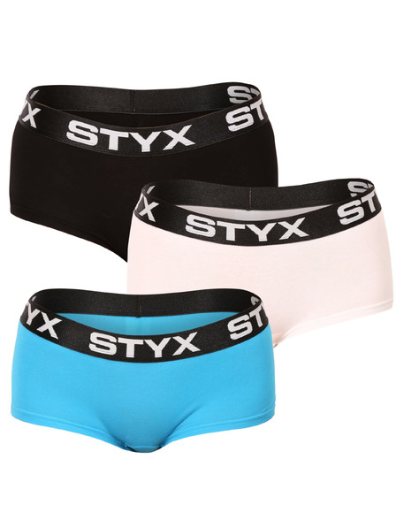 Styx Sada troch - dámske nohavičky Styx s nohavičkou viacfarebné