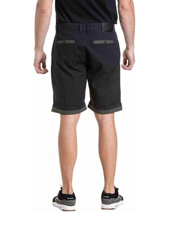 Meatfly Meatfly pánske šortky Barry 2.0 Black / Army Green Ripstop
