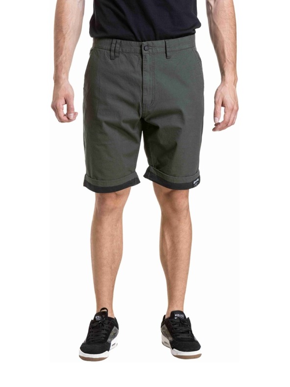 Meatfly Meatfly pánske šortky Barry 2.0 Army Green / Black Ripstop