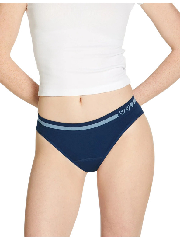 Love Luna Dievčenské menštruačné nohavičky Love Luna Seamfree Bikini Brief Night Sky
