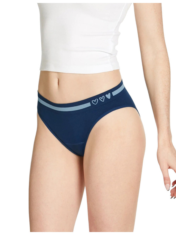 Love Luna Dievčenské menštruačné nohavičky Love Luna Seamfree Bikini Brief Night Sky