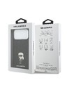 Karl Lagerfeld Karl Lagerfeld Fixed Glitter Metal Ikonik Zadný Kryt pre iPhone 17 Pro Max Black