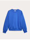 Marks & Spencer Mikina s výstrihom pri krku s vysokým podielom bavlny Marks & Spencer modrá