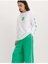 Marks & Spencer Oversized tričko s grafikou z čistej bavlny Marks & Spencer biela
