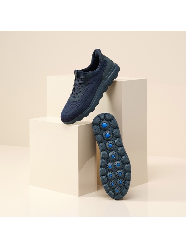 Geox Tmavomodré pánske tenisky Geox Spherica Plus