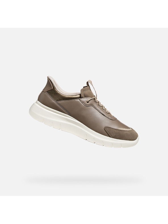 Geox Svetlohnedé dámske tenisky Geox Plummery Plus