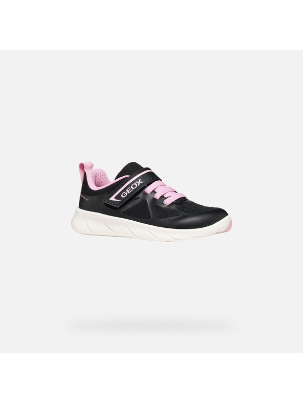 Geox Čierne dievčenské tenisky Geox Foot-run