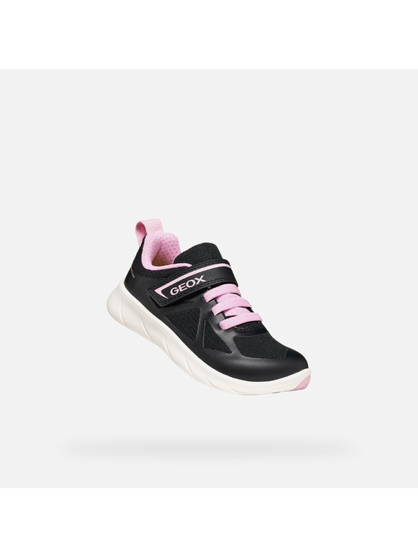 Geox Čierne dievčenské tenisky Geox Foot-run