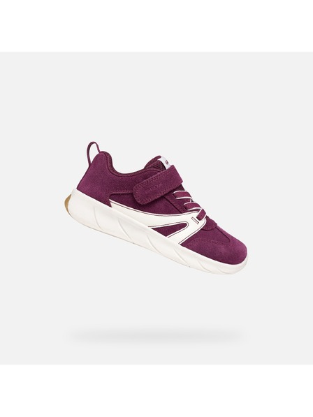 Geox Fialové dievčenské tenisky Geox Foot-run