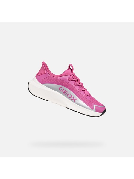 Geox Ružové dievčenské tenisky Geox Pro-ran Fast in