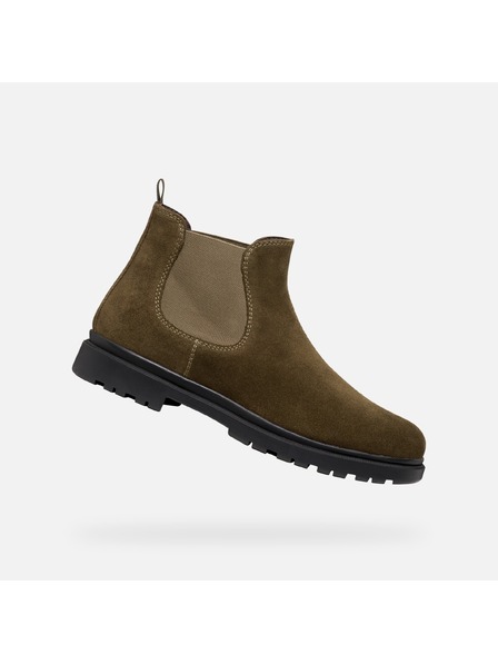 Geox Khaki pánska členková obuv Geox Andalo
