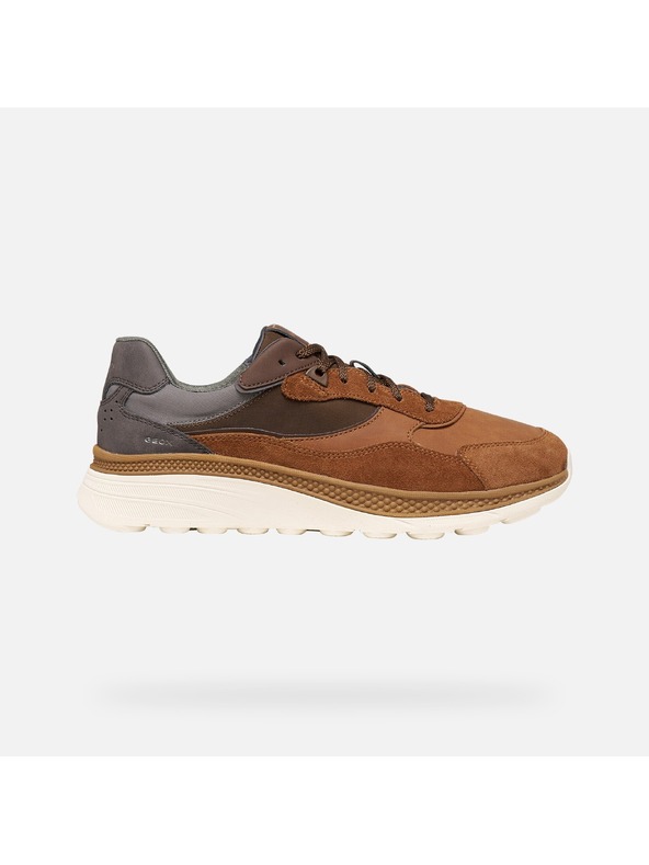 Geox Hnedé pánske tenisky Geox Spherica Actif X1