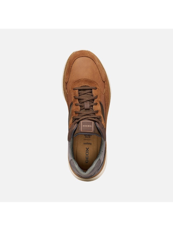 Geox Hnedé pánske tenisky Geox Spherica Actif X1