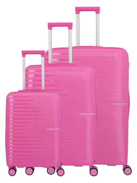 Travelite Sada cestovných kufrov Travelite Pacific S,M,L Pink