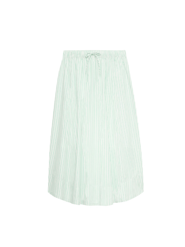 Marks & Spencer Pruhovaná midi kolová sukňa, z čistej bavlny Marks & Spencer zelená