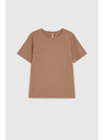Moodo Bavlnené tričko béžové Moodo