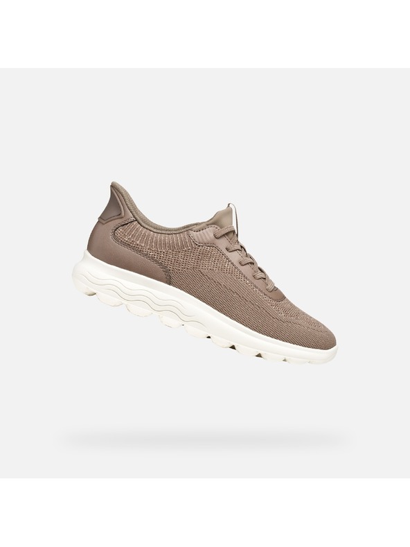 Geox Hnedé dámske tenisky Geox Spherica Plus Fast in