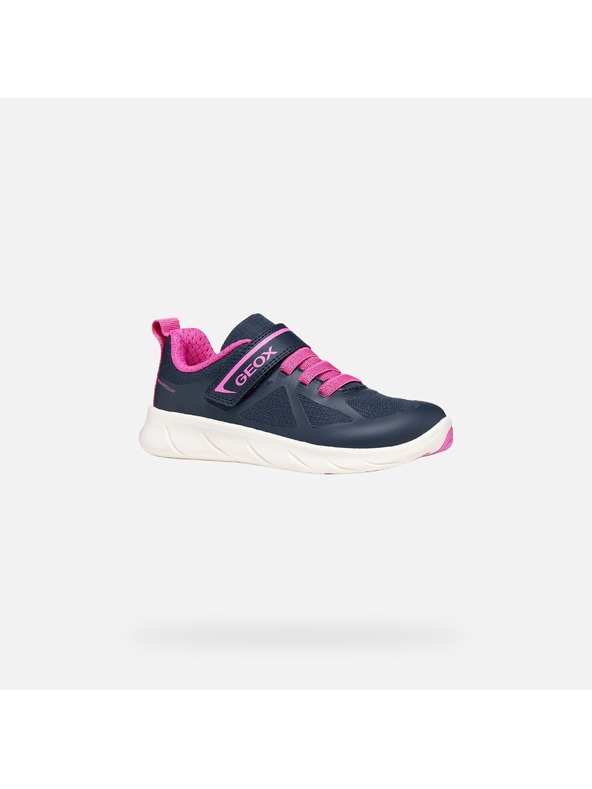 Geox Tmavomodré dievčenské tenisky Geox Foot-run