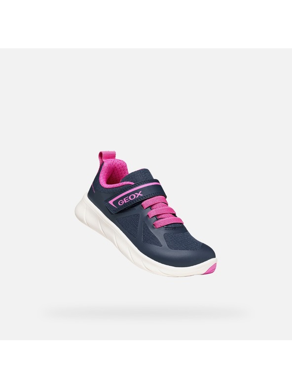 Geox Tmavomodré dievčenské tenisky Geox Foot-run