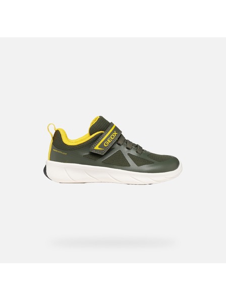Geox Tmavozelené chlapčenské tenisky Geox Foot-run