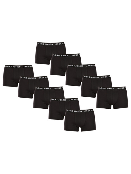 Jack & Jones Sada desiatich - pánske boxerky Jack and Jones čierne