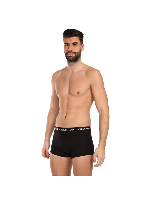 Jack & Jones Sada desiatich - pánske boxerky Jack and Jones čierne