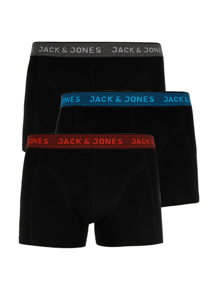 Jack & Jones Sada troch čiernych boxeriek Jack & Jones
