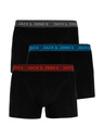 Jack & Jones Sada troch čiernych boxeriek Jack & Jones