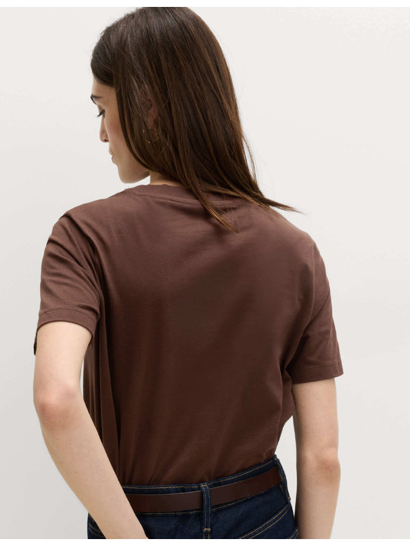 Marks & Spencer Tričko každodenného strihu, z čistej bavlny Marks & Spencer hnedá