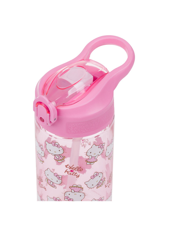 BAAGL  BAAGL Tritánová fľaša na pitie s slúchadlom Hello Kitty Sweet Leopard, 500 ml