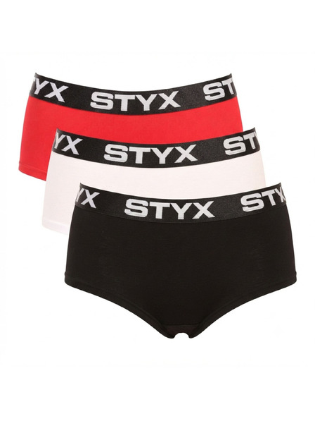 Styx Sada troch - dámske nohavičky Styx s nohavičkou viacfarebné