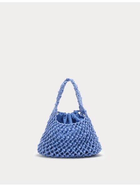 Marks & Spencer Príručná taška s korálkami Macrame Marks & Spencer modrá