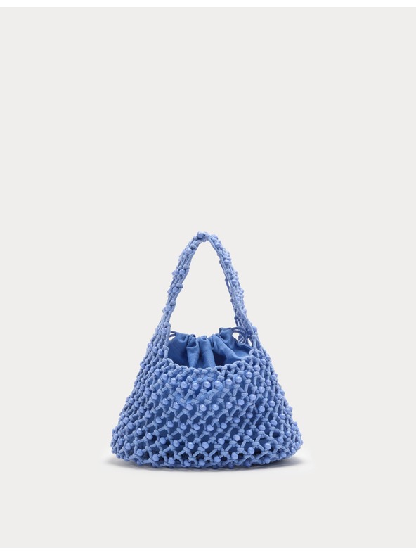 Marks & Spencer Príručná taška s korálkami Macrame Marks & Spencer modrá