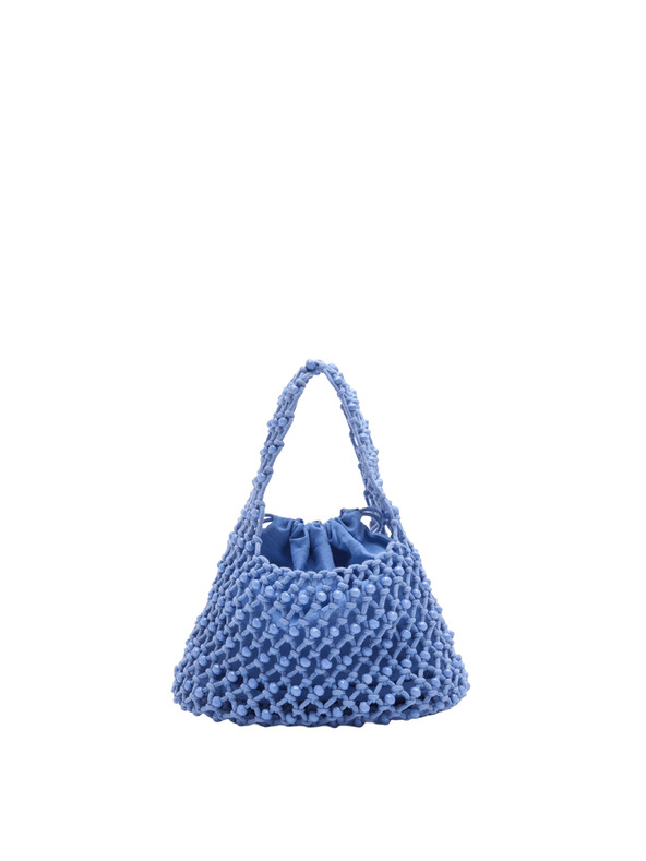Marks & Spencer Príručná taška s korálkami Macrame Marks & Spencer modrá