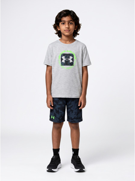 Under Armour Chlapčenský set Under Armour UA PRINTED SS SHORT SET-GRY