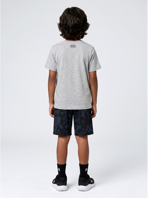 Under Armour Chlapčenský set Under Armour UA PRINTED SS SHORT SET-GRY